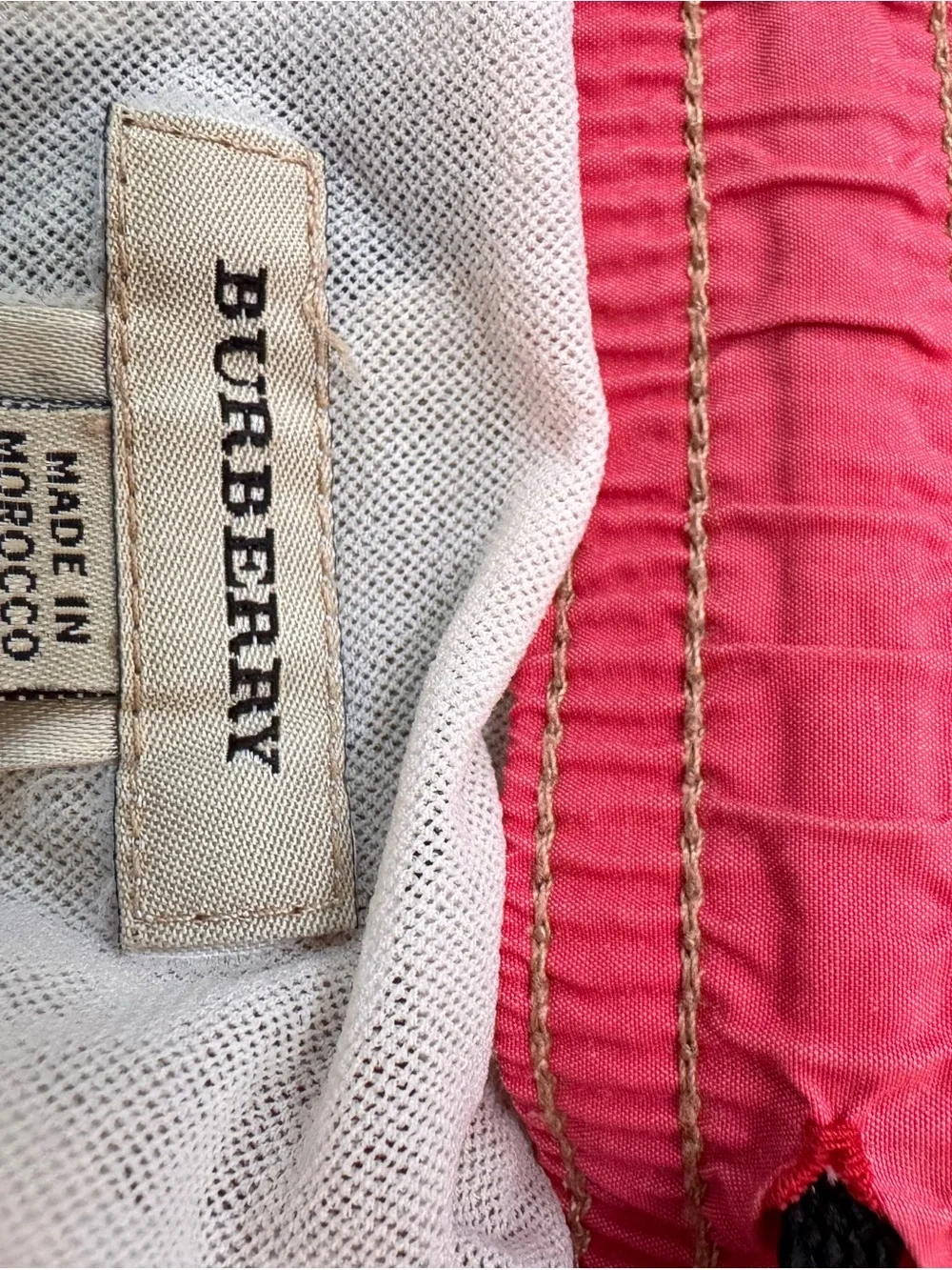 Burberry Beige Plaid Boys 6y Swim Shorts